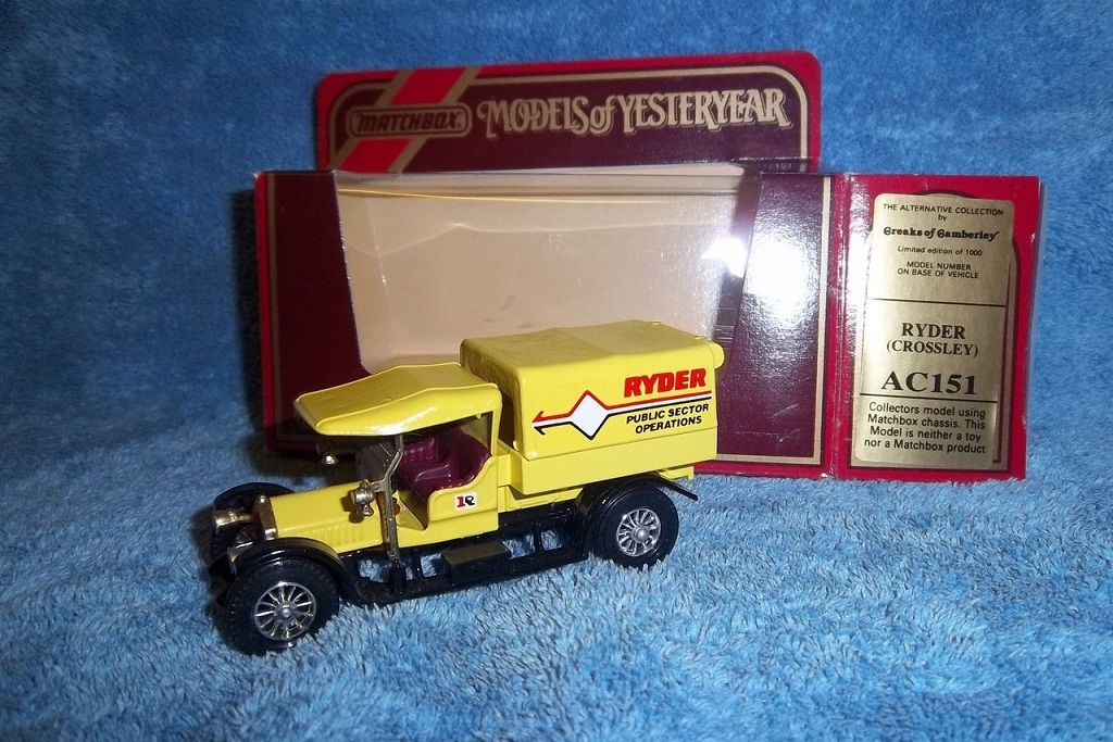 AC151; Ryder (Public Sector Operations); 1918 Crossley Lorry